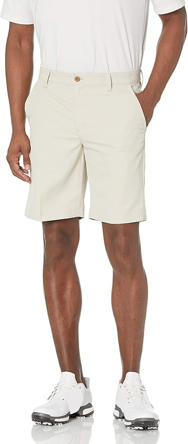IZOD Men's 9.5" Micro Twill Flat Front Golf Short, Stonedust, 35W at Amazon Men’s Clothing stor... | Amazon (US)