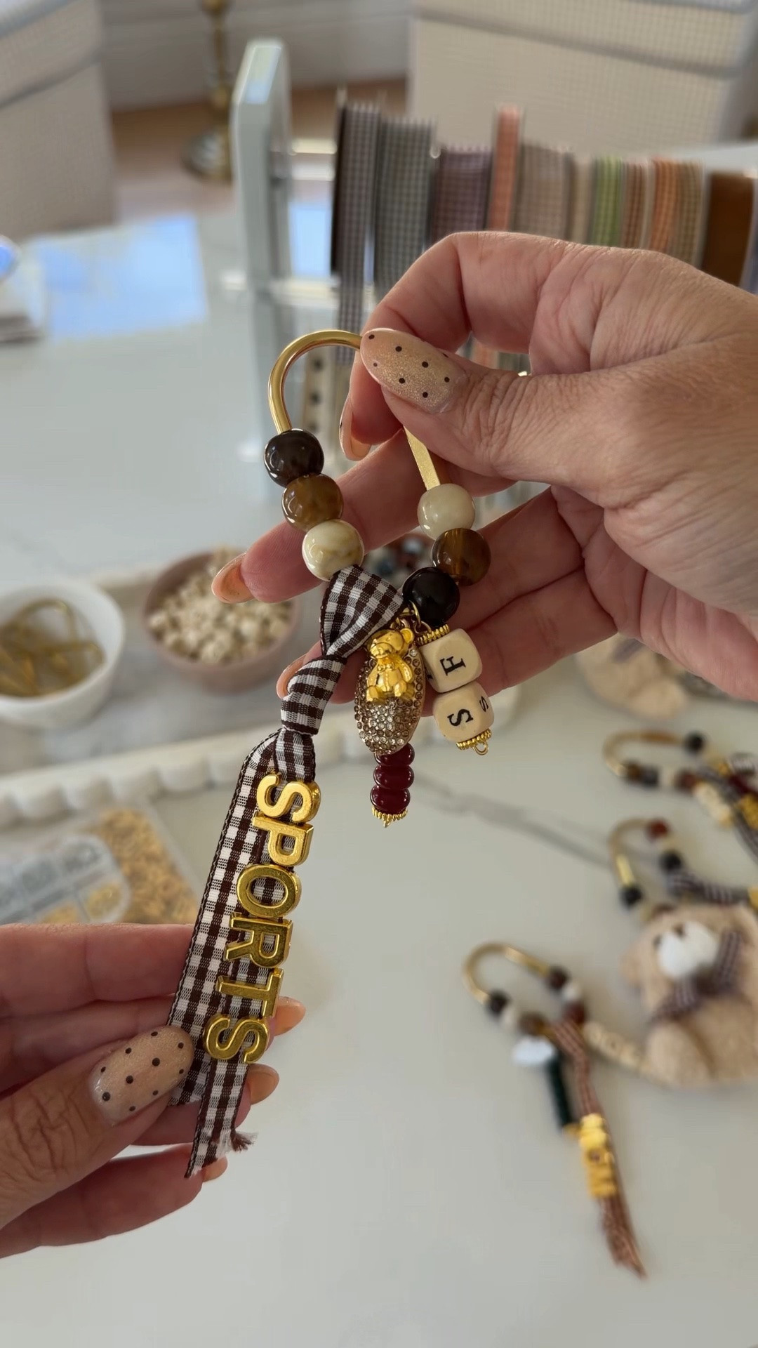 The summer bag charms needed a little fall makeover. 🍂  🏈 A football, a little cozy, and basically everything I love about fall in charm form. I fear we're making these for every season now. 🤭

#LTKHome #LTKSeasonal #LTKmomlife