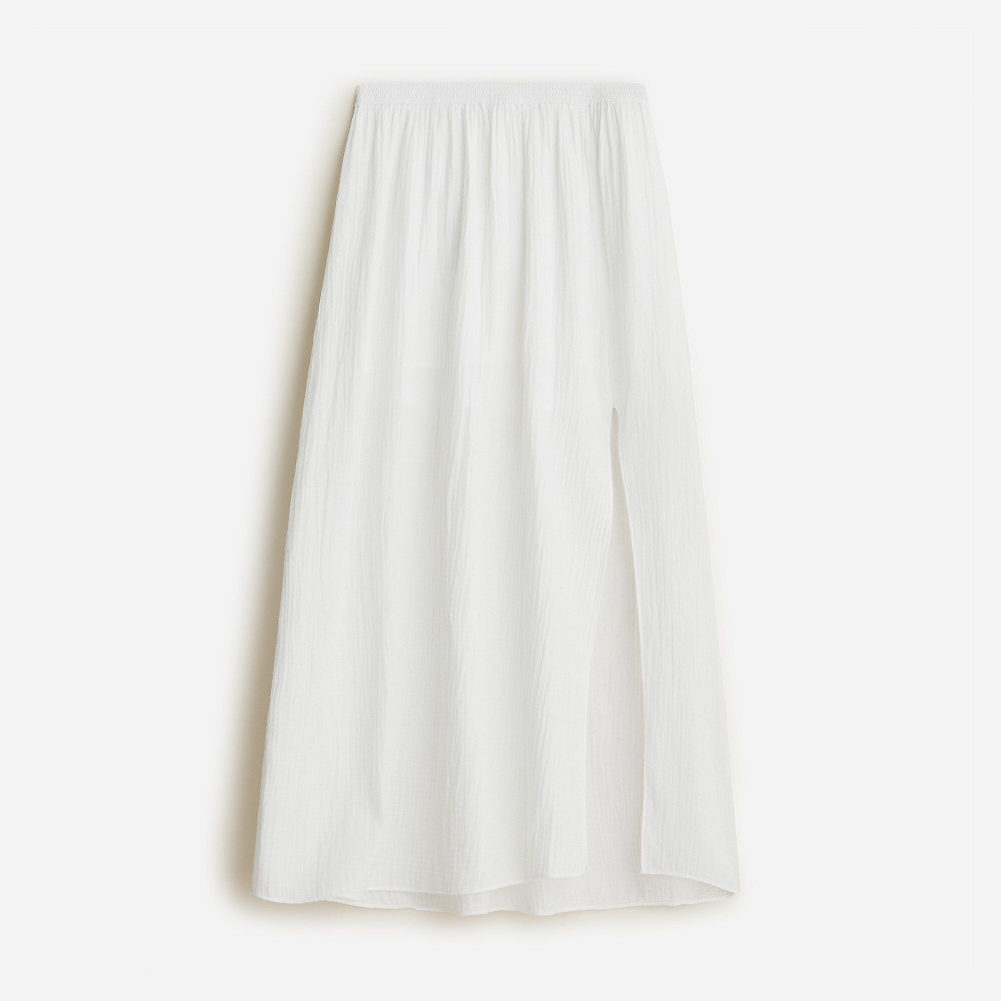 Side-slit soft gauze maxi skirt | J.Crew US