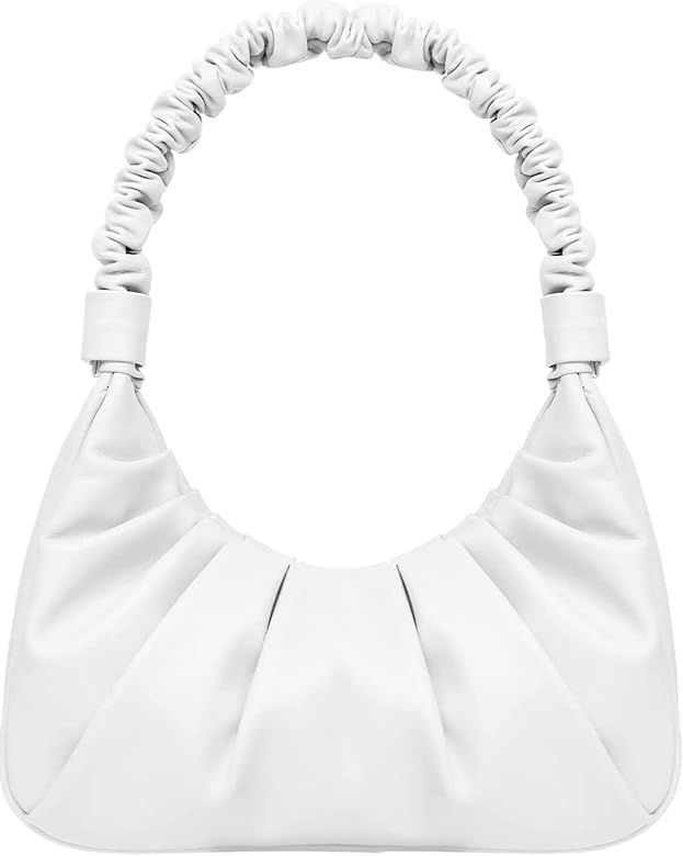 Efeimoua Ruched Shoulder Bag Mini Clutch Purses for Women Trendy Handbag Dumpling Bag | Amazon (CA)