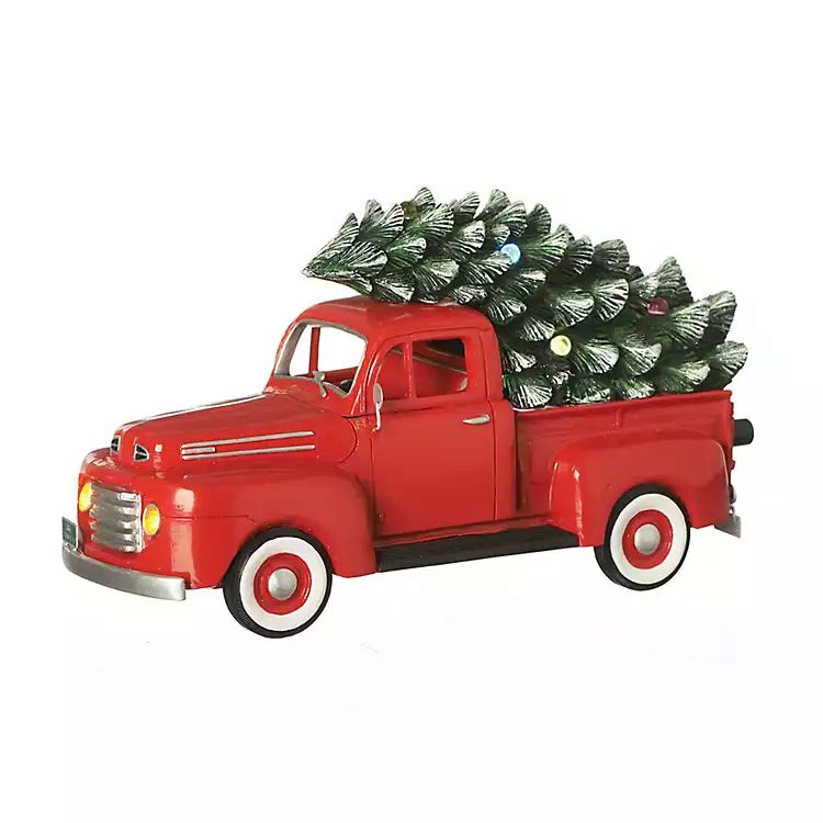 Pre-Lit Musical Truck and Tree Statue | Kirkland's Home