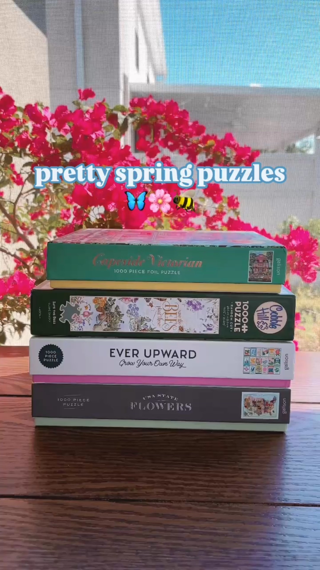 I scoured the internet for the prettiest spring puzzles I could find! 😍🌸🐝🦋🌷I’ve finished 2 of these! Been working on them a little bit almost each day instead of scrolling on social media. 🥰




#springpuzzles #puzzlesofinstagram #puzzleaddict #puzzletime #prettypuzzles #aestheticpuzzles #puzzlegram #puzzlelover #amazonfinds #amazonpuzzles #springfinds #ltkunder50 

#LTKWatchNow #LTKSeasonal #LTKHome