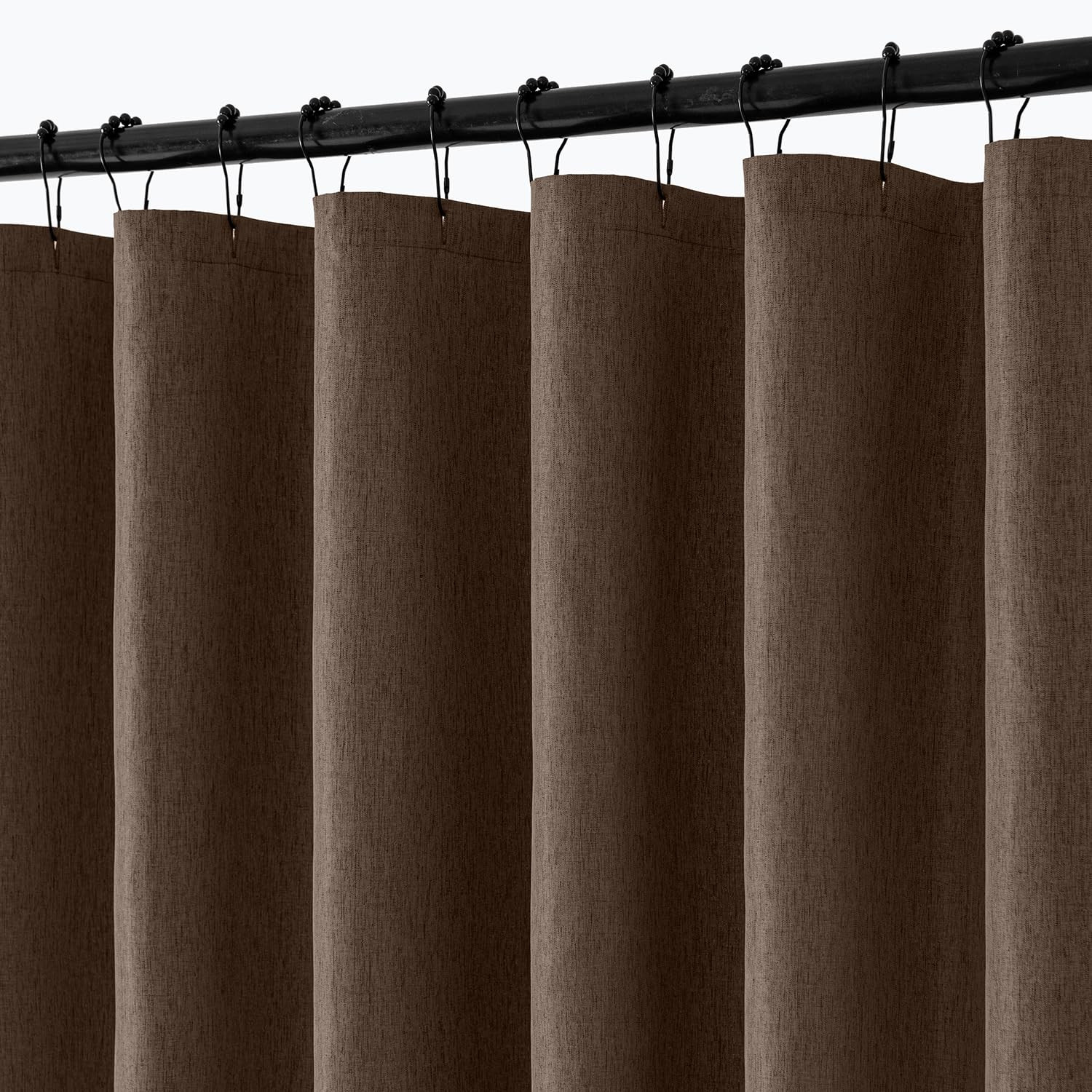 ANRODUO Extra Long Linen Shower Curtain, 108 Inch Long Heavy Duty Fabric Shower Curtain Set with ... | Amazon (US)