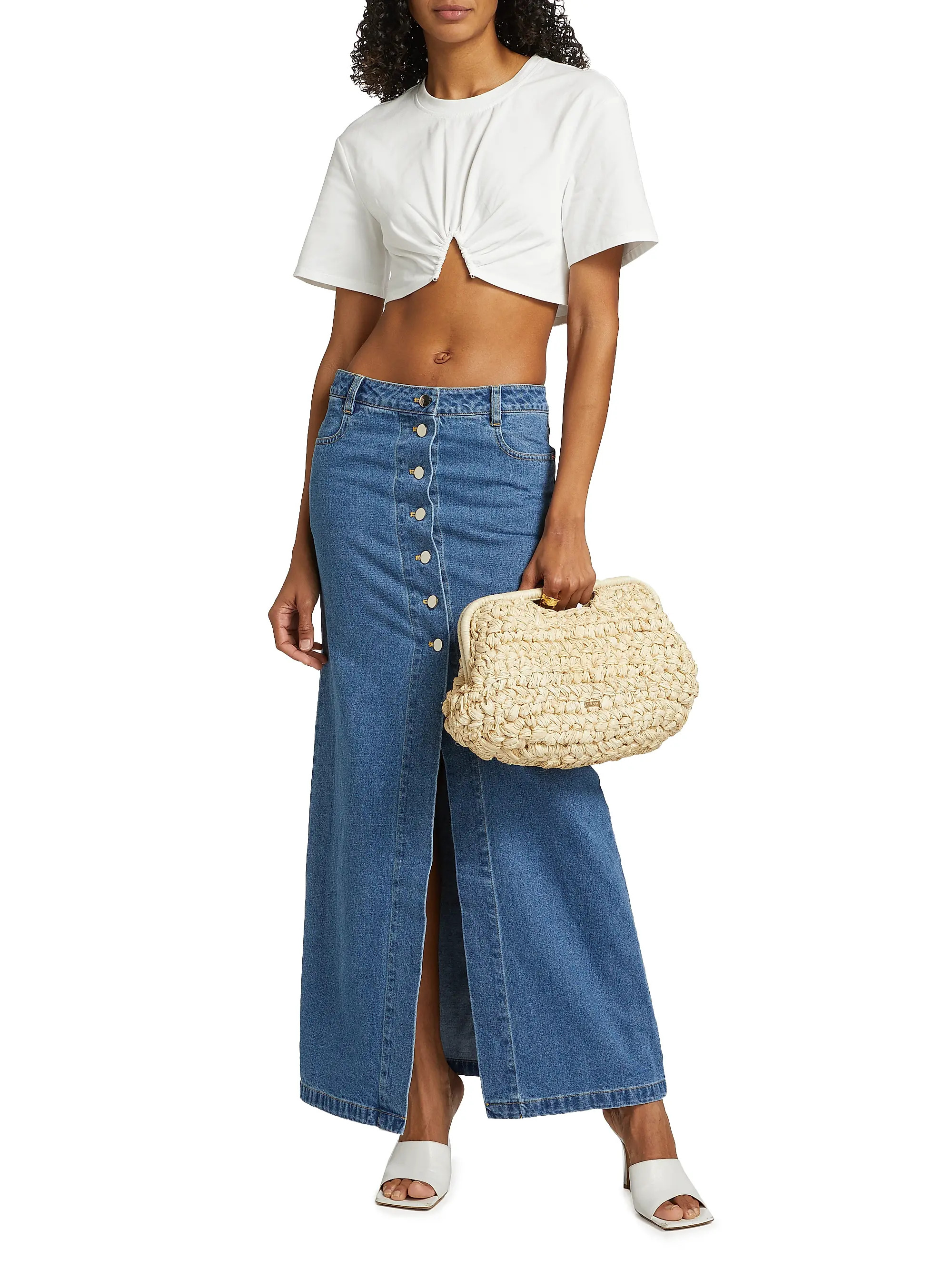 Elivra Cotton Crop Top | Saks Fifth Avenue