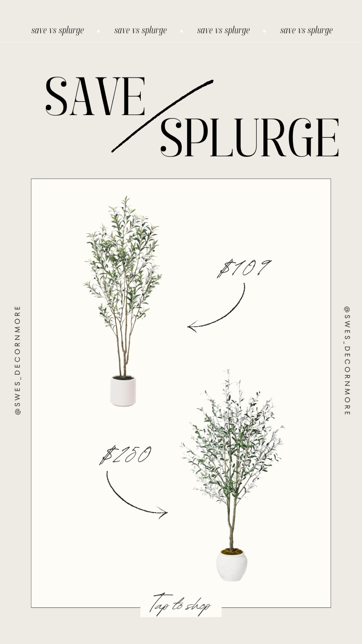Save or splurge on this house plant decor! They are both cute and would make great accent pieces in a room! 

#LTKStyleTip #LTKSeasonal #LTKHome