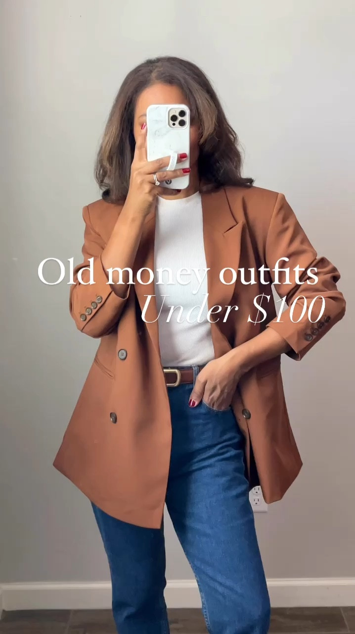 Old Money outfits under $100! Some of these are on sale so prices may differ depending on the day. Wearing a small in everything EXCEPT for the brown blazer which I have in a size medium. I should have sized down to a small in it since it’s oversized, size 27 in jeans. Added substitutions if things are out of stock!Comment below on here  if you have any other questions! 

 #ltksalealert #ltkfindsunder50 #ltkfindsunder100



#LTKSaleAlert #LTKFindsUnder100 #LTKHoliday