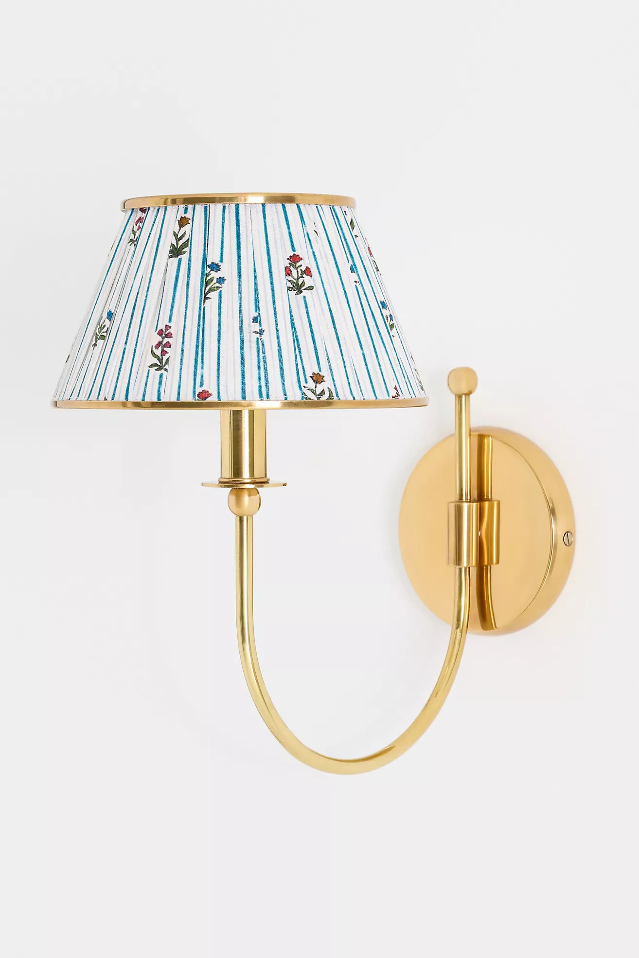 Lee Brass Fabric Shade Sconce Wall Light | Anthropologie (US)