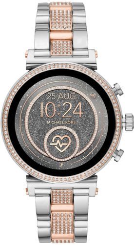 Michael Kors - Gen 4 Sofie Smartwatch 41mm Stainless Steel - Rose and Silver Stainless Steel | Best Buy U.S.