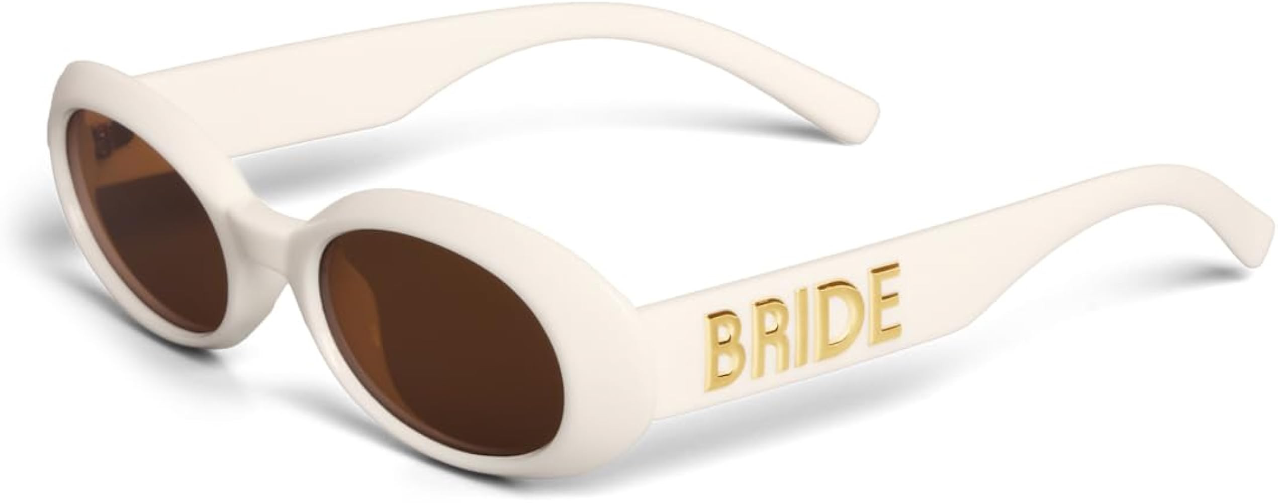 xo, Fetti White + Gold Bride Sunglasses | Bachelorette Party Sunnies, Engagement Decorations, Bri... | Amazon (US)