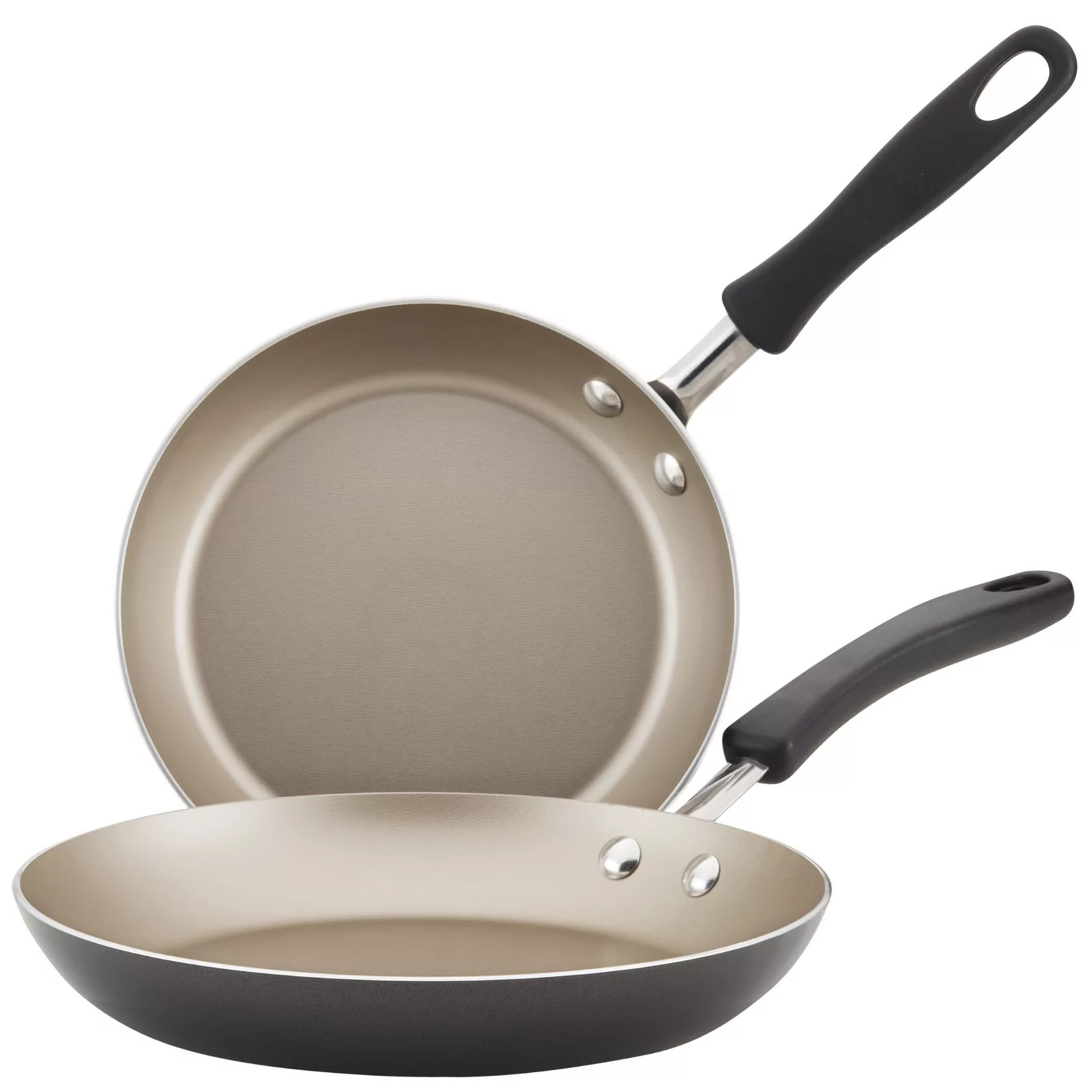 Farberware Cookstart Aluminum DiamondMax Nonstick 2 pc. Skillet Set, Grey | Kohl's