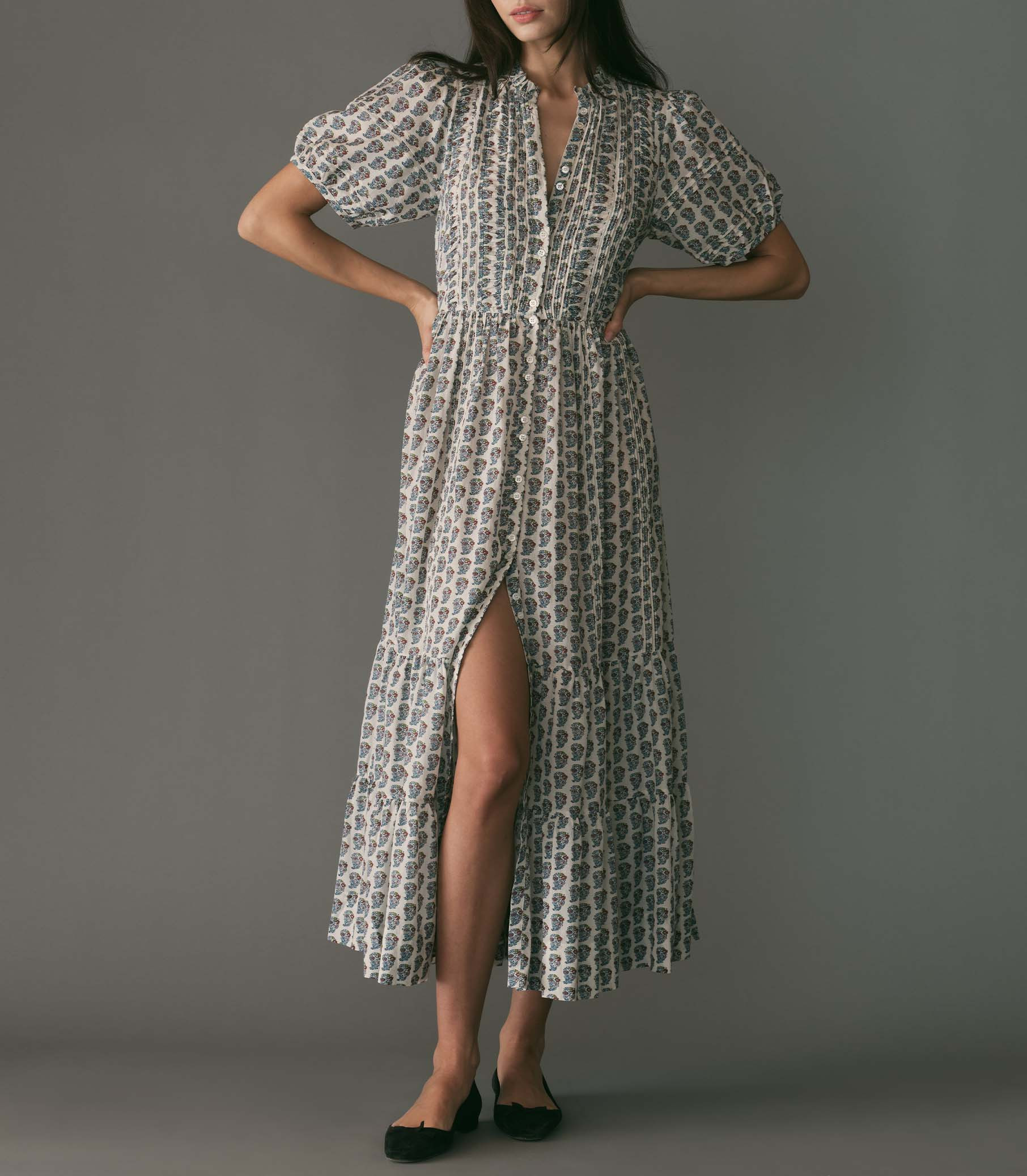 Haleigh Dress - Sea Salt Paisley | DÔEN | DOEN