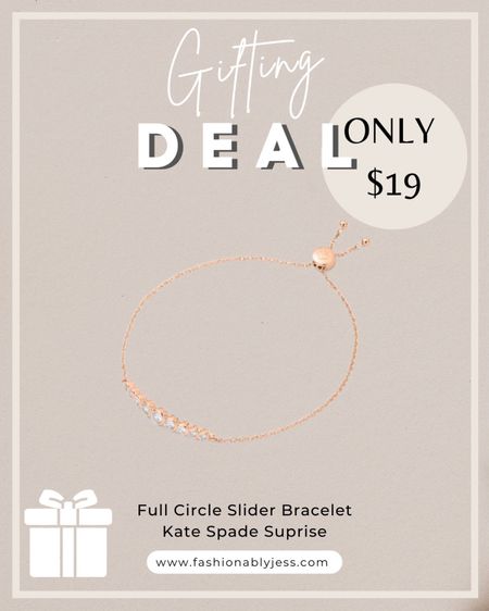 Absolutely loving this gift deal! Perfect if you’re looking for an affordable and beautiful gift for her! This Kate Spade bracelet is only $19! 

#LTKHoliday #LTKGiftGuide #LTKsalealert