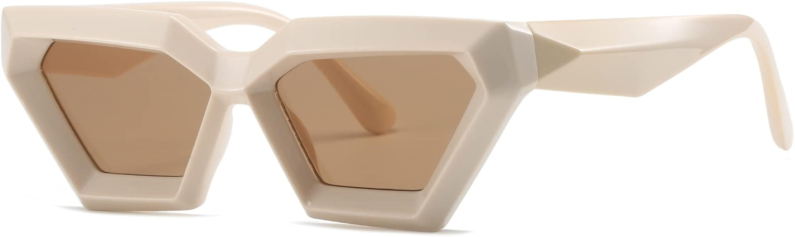 Breaksun Thick Frame Cat Eye Sunglasses for Women Vintage Trendy Cateye Sun Glasses Retro Style S... | Amazon (US)