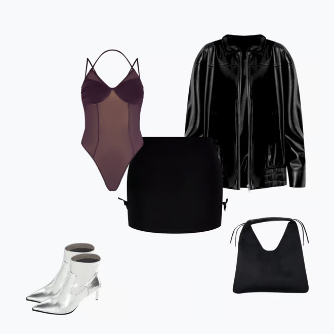 Faux Suede & Leather Tote Bag | Forever 21