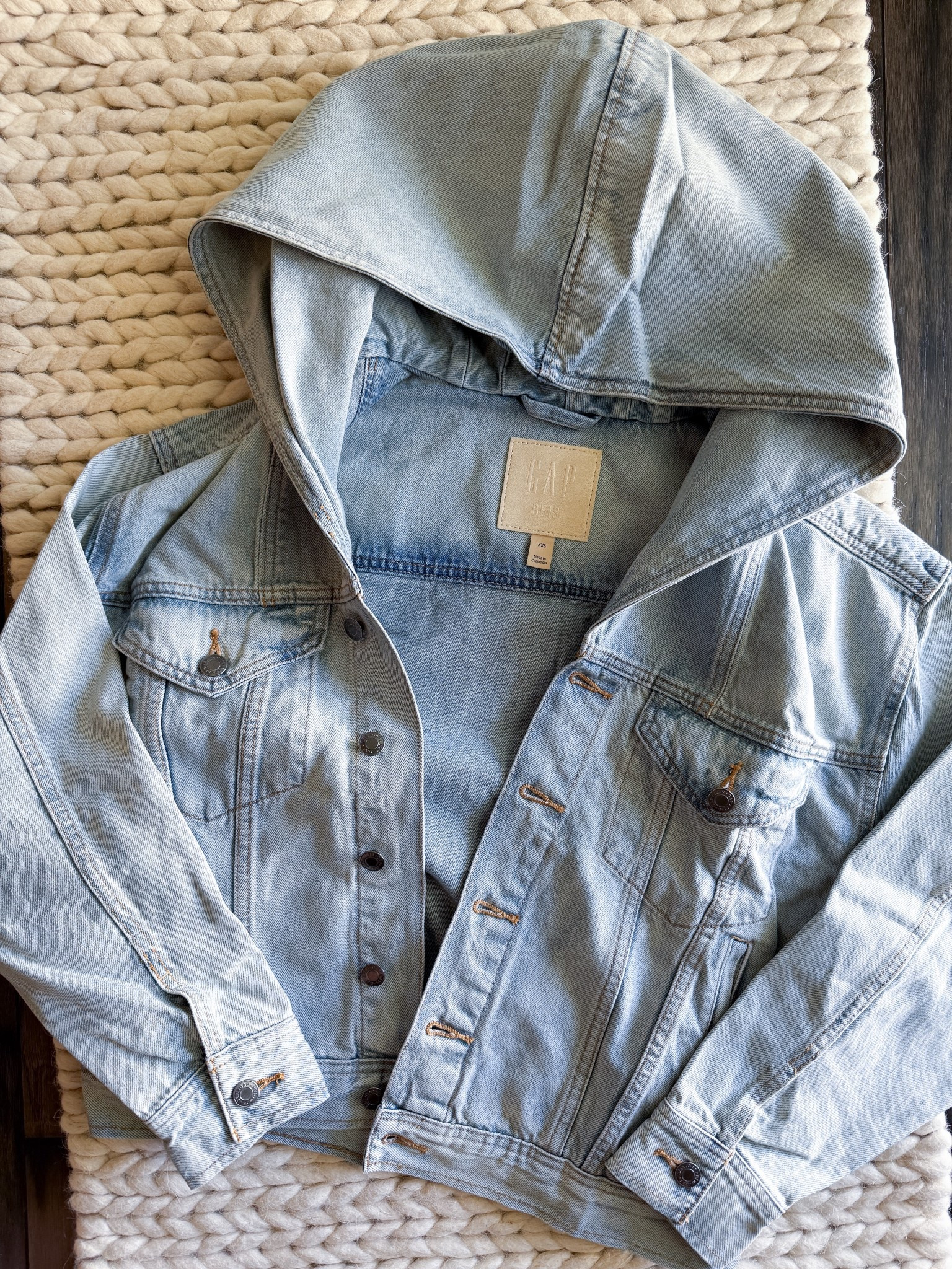 She’s cute + comfy. This hooded denim jacket from the GAP x BEIS collab is even better in person. I grabbed the XXS & it’s perfectly oversized without being bulky. The fit, the wash, the hood—it’s giving fall layers I’ll actually reach for. Tagging it here with a few similar options too in case your size is sold out.


gap x beis jacket - oversized denim jacket - denim hoodie jacket - fall denim jacket - gap fall jacket - beis x gap collab - fall outfit inspo - casual fall fashion - neutral fall layers - fall staples - capsule wardrobe fall - best fall jackets - denim jacket outfit - how to style a denim jacket - light wash denim - fall jacket try on - fall fashion finds - viral denim jacket

#LTKU #LTKActive #LTKStyleTip