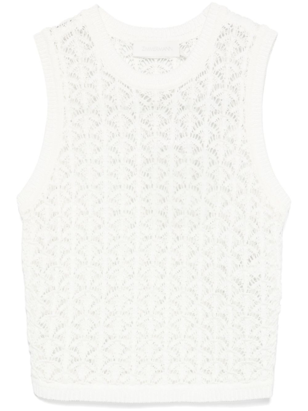 ZIMMERMANN- Wylie Cotton Crop Top | Tessabit Stores (Global)