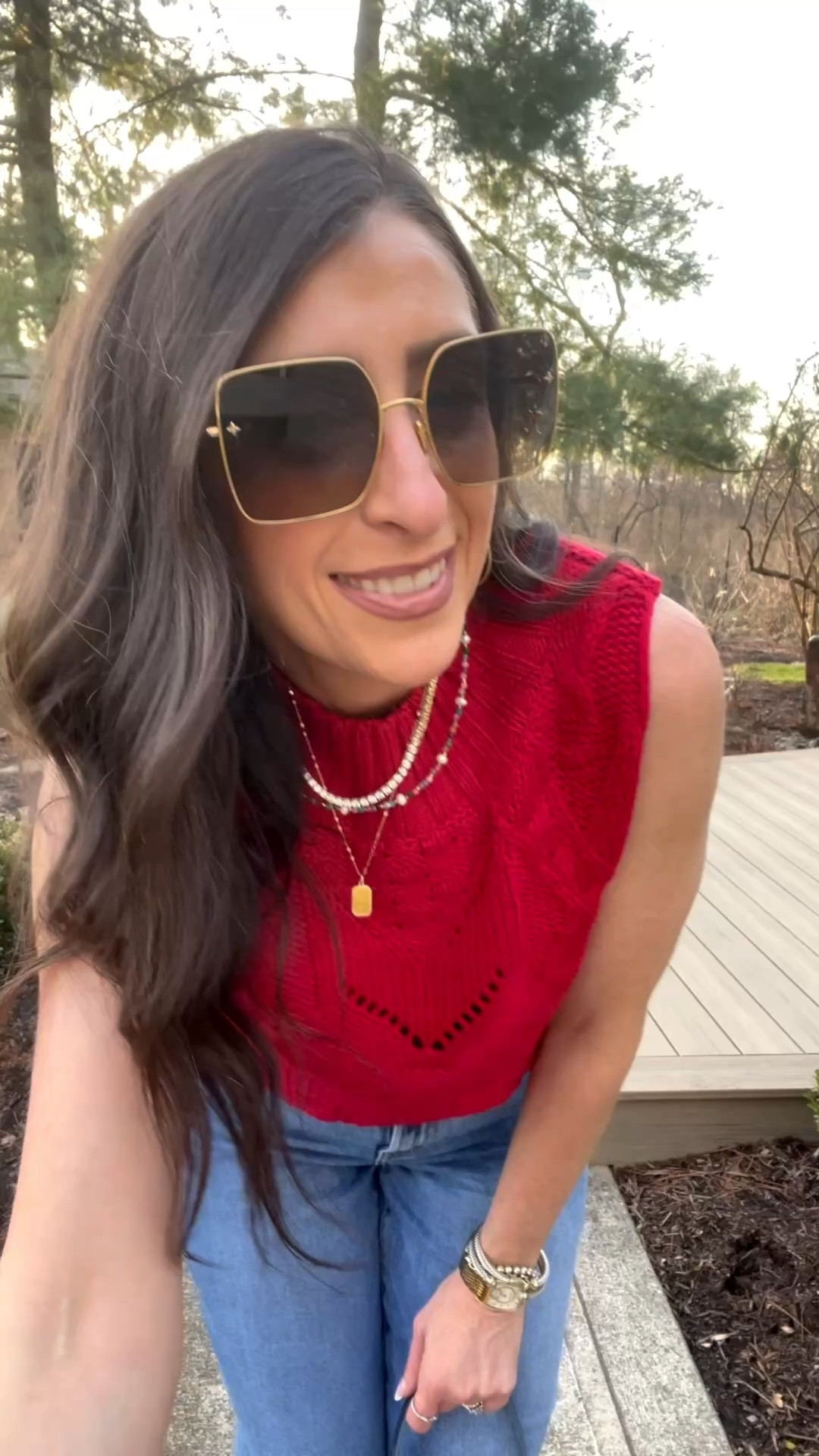 Fake Spring in Ohio:
When we all dress for Spring…and pretend winter isn’t coming back.


Full look is available to shop on my @shop.ltk or comment FAKE for DM

#fakespring #sleevelesssweater #cuffeddenim #portlandleather #cincycreators 

#LTKOver40 #LTKmomlife #LTKootd