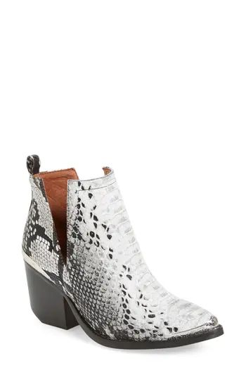 Women's Jeffrey Campbell Cromwel Cutout Western Boot, Size 9 M - White | Nordstrom