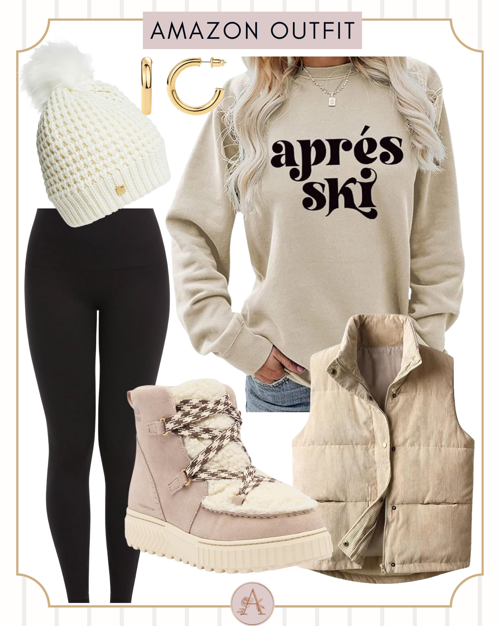 Cold weather athleisure done right 🤍 cozy layers, leggings, and winter boots — all Amazon finds. Perfect for errands, travel days, and après-ski vibes ❄️ 

 #LTKootd #LTKSeasonal