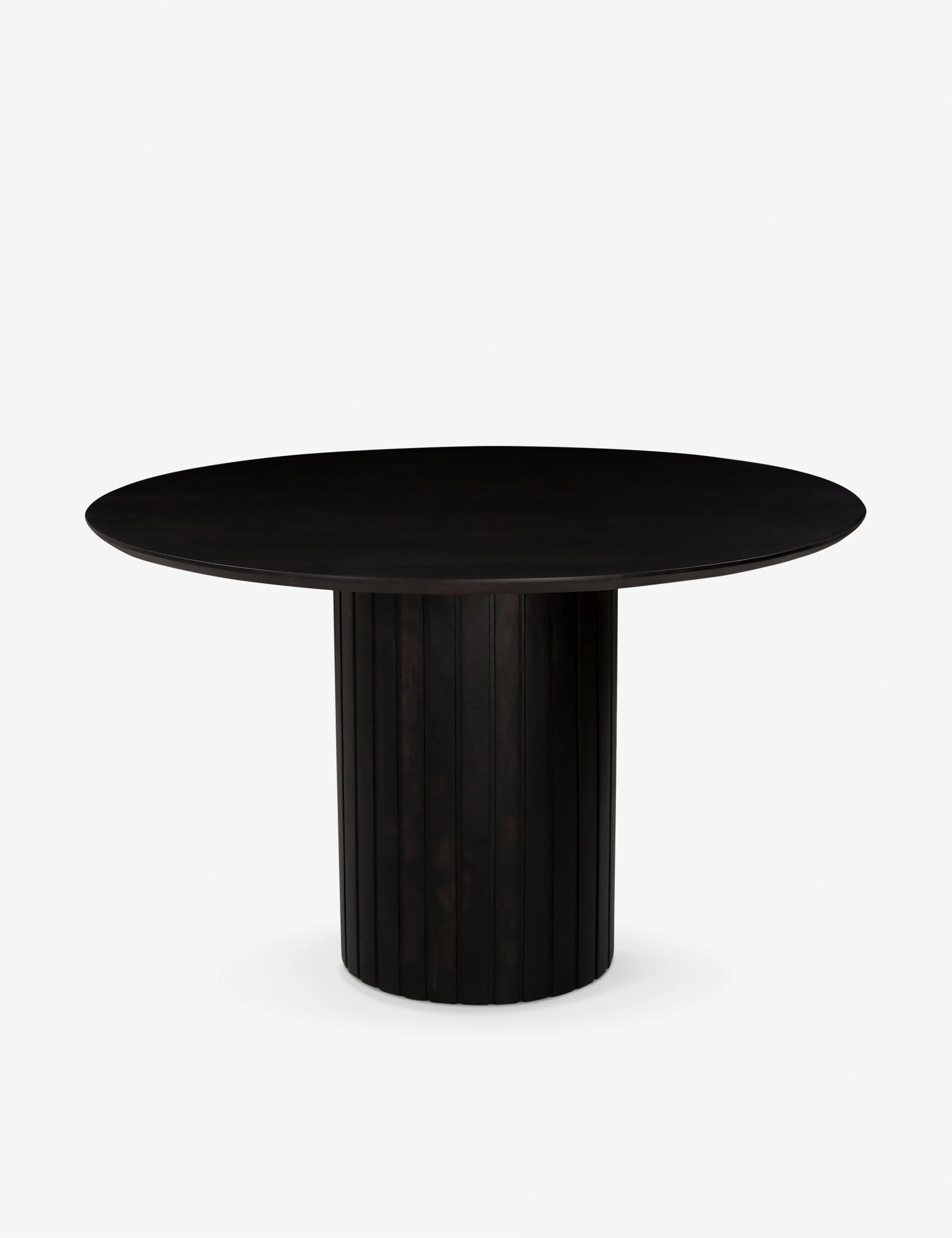 Benedict Round Dining Table, Black | Lulu and Georgia 