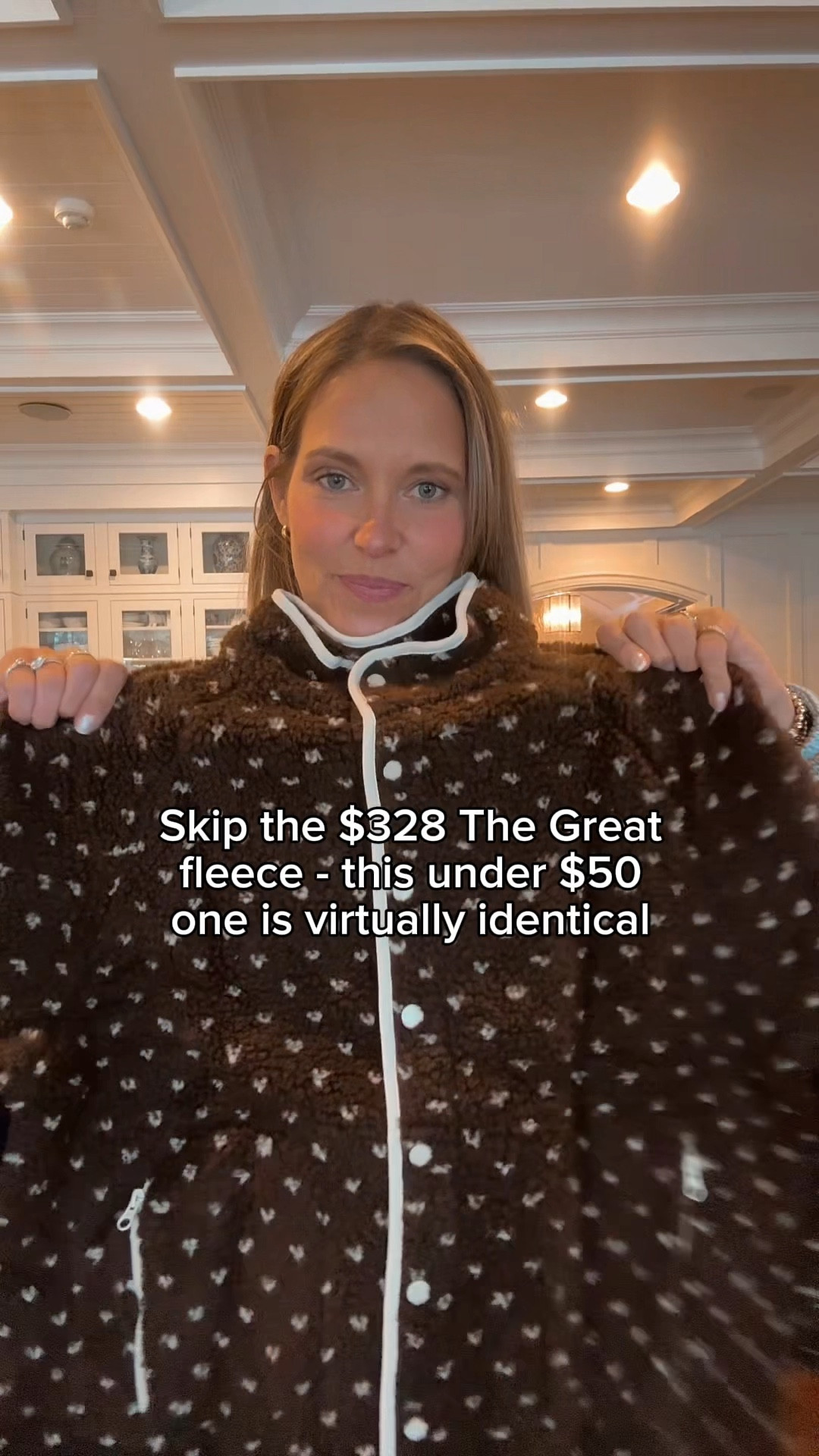 Love these fleeces and they are identical to the great ones for over $300!

Wearing size large.

#LTKOver40