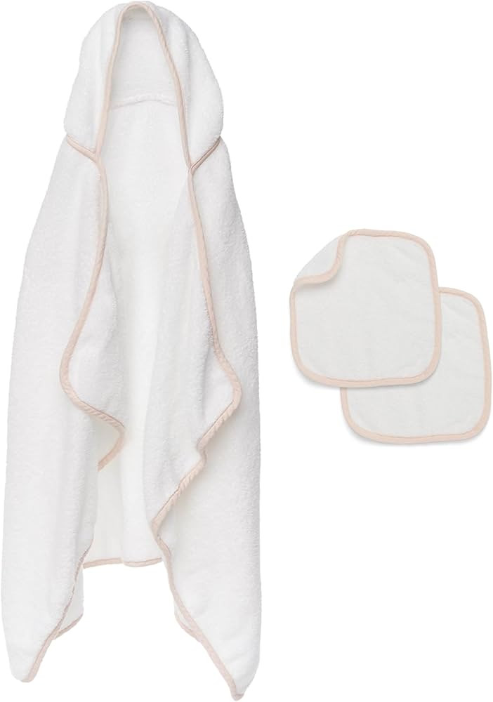 Lalo The Hooded Towel & Washcloth Set, 100% Organic Cotton, Soft on Sensitive Skin, Durable & Abs... | Amazon (US)