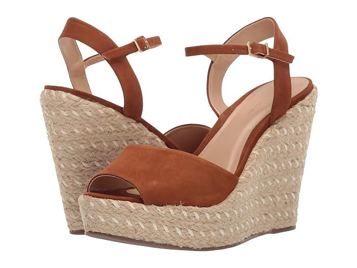 Massimo Matteo Hanna Wedge (Caramel Nubuck) Women's Shoes | Zappos