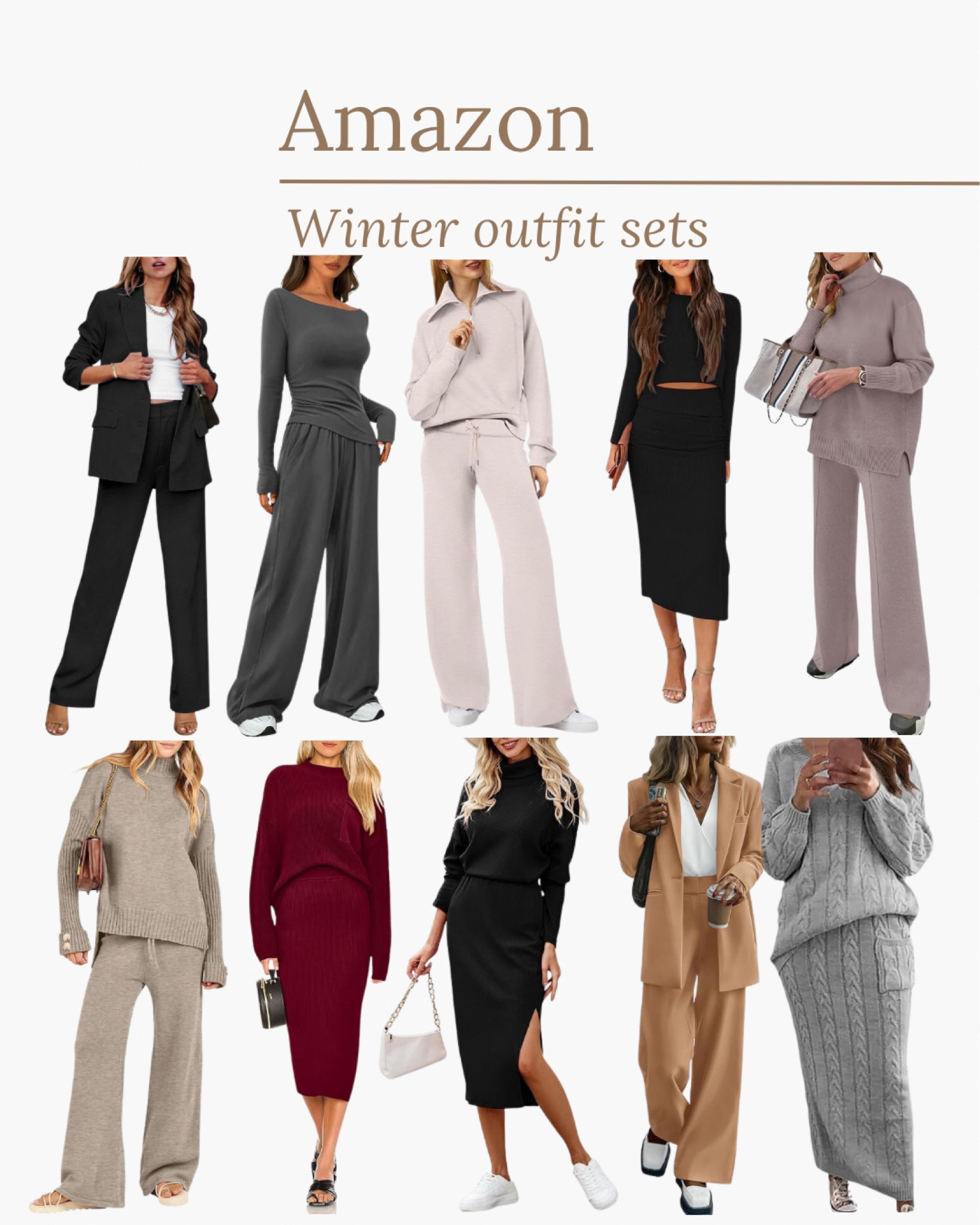 Amazon Winter outfit sets

#amazonfashion #winterfashion #outfitset #founditonamazon 

#LTKStyleTip #LTKSeasonal