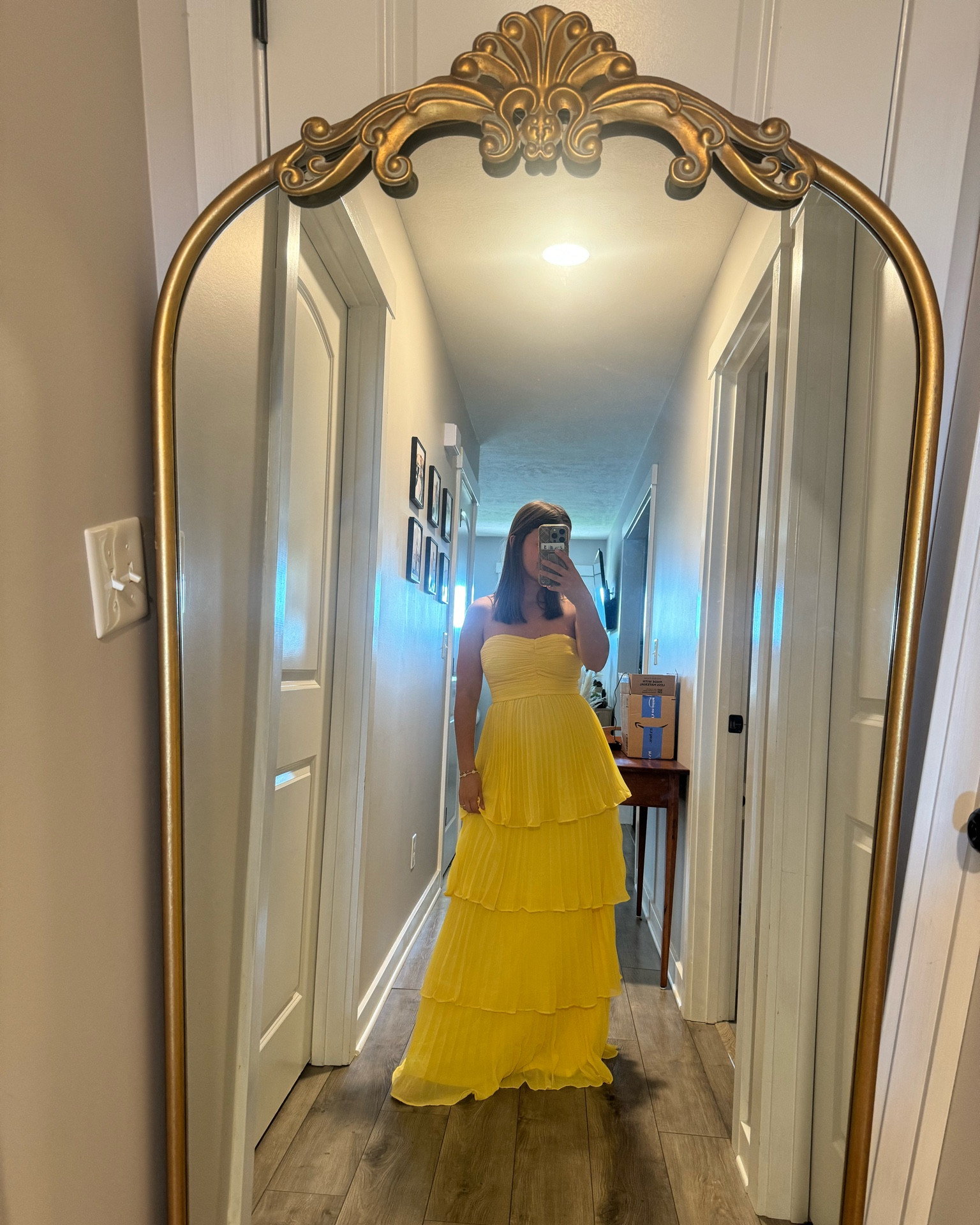 Yellow bridesmaid or formal dress!! Runs small. 

#LTKWedding #LTKSeasonal #LTKOver40