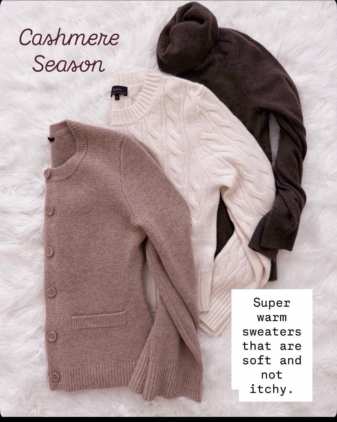 These are the sweaters I reach for when I want to feel put together but still comfortable. Soft, warm, zero itch, and easy to layer now and later. Cashmere that actually feels worth it.

spring cashmere sweaters, lightweight sweaters for spring, neutral knitwear, capsule wardrobe staples, elevated basics for women, soft sweaters not itchy

#LTKValentine #LTKOver40 #LTKootd