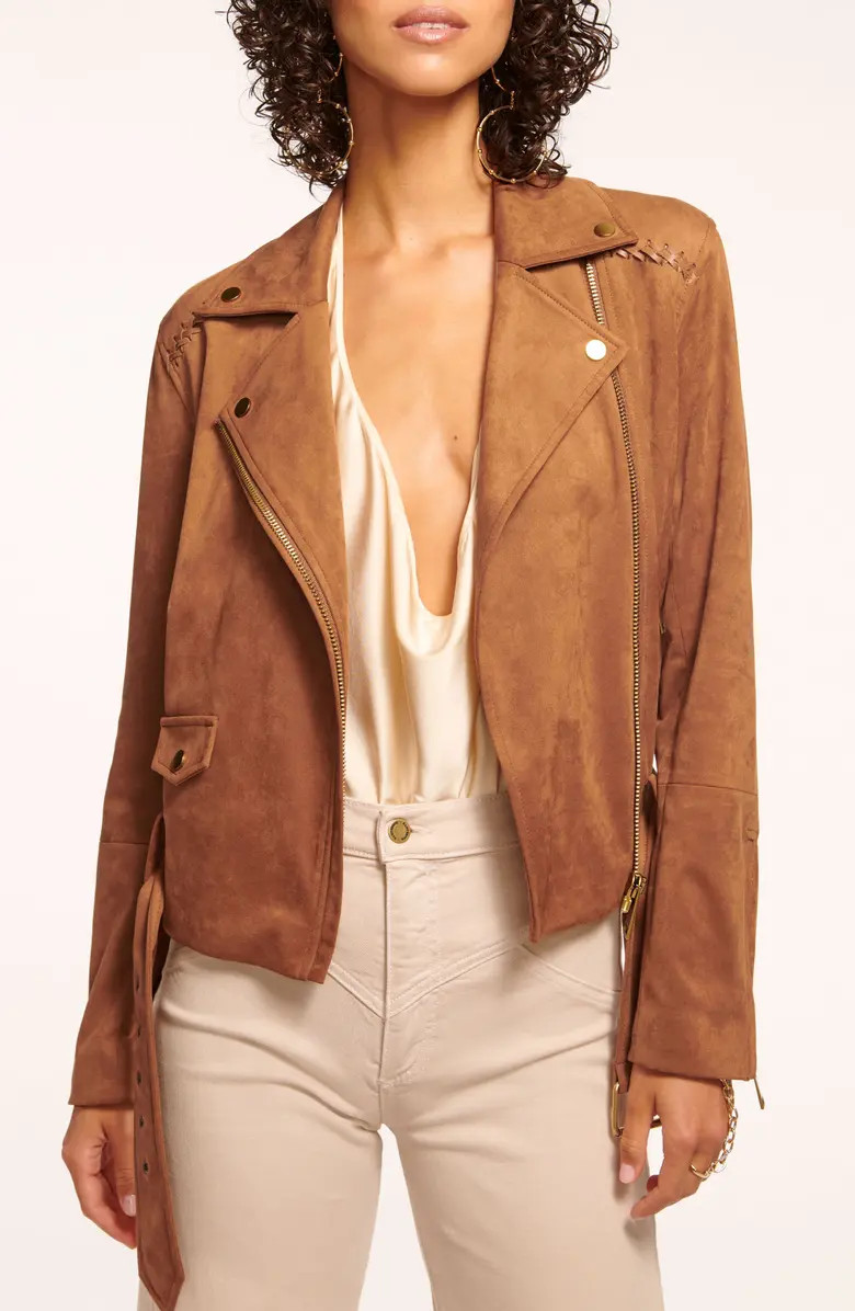 Ramy Brook Henrietta Faux Suede Moto Jacket | Nordstrom | Nordstrom