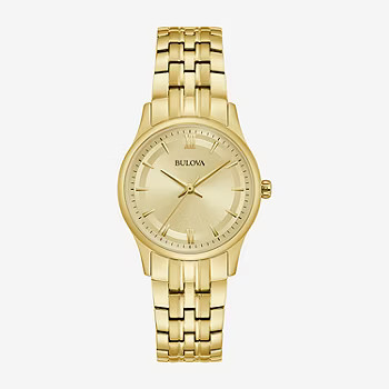 Bulova Womens Gold Tone Stainless Steel Bracelet Watch 97l168 - JCPenney | JCPenney
