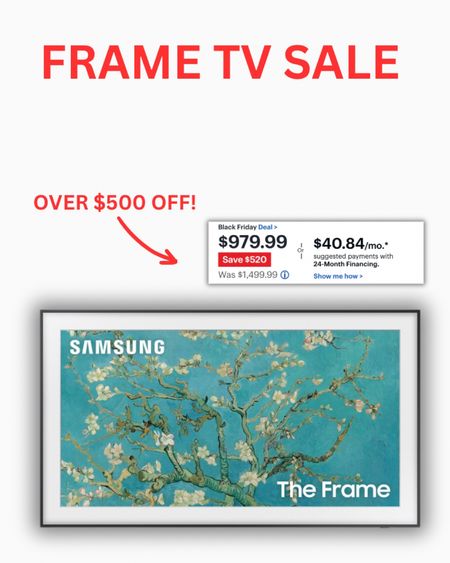 Run frame TVs are on sale for Black Friday!! Almost every size is on a major discount! Be sure to shop them asap 

#LTKsalealert #LTKCyberWeek #LTKhome