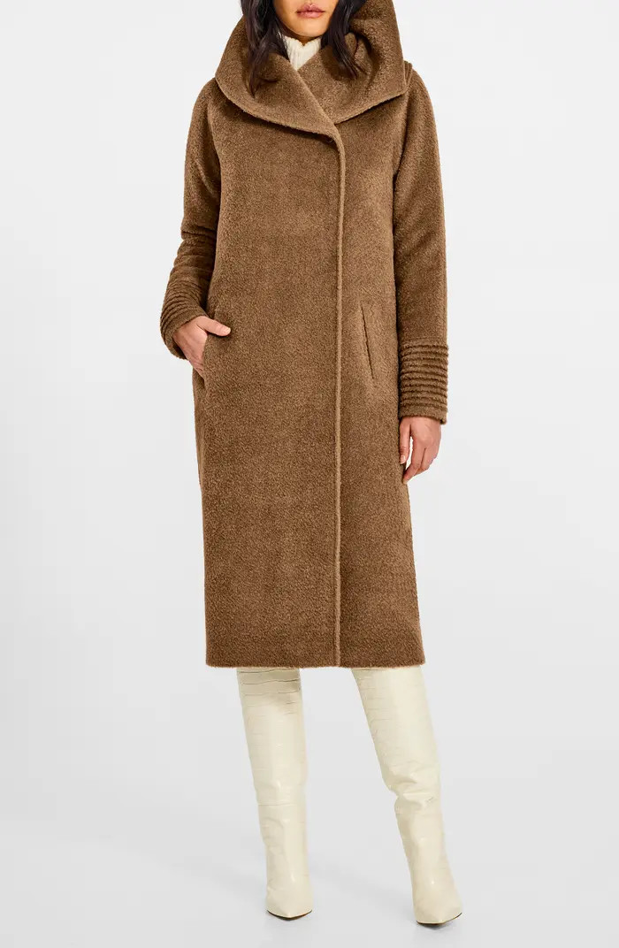SENTALER Hooded Wool & Alpaca Blend Coat | Nordstrom | Nordstrom
