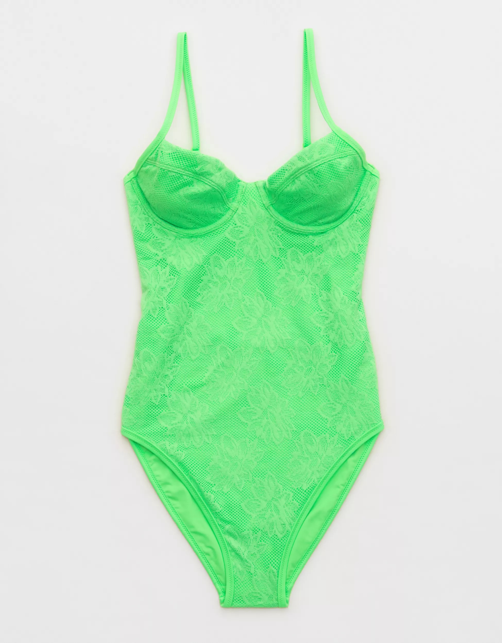 Aerie Lace Underwire One Piece Swimsuit | Aerie