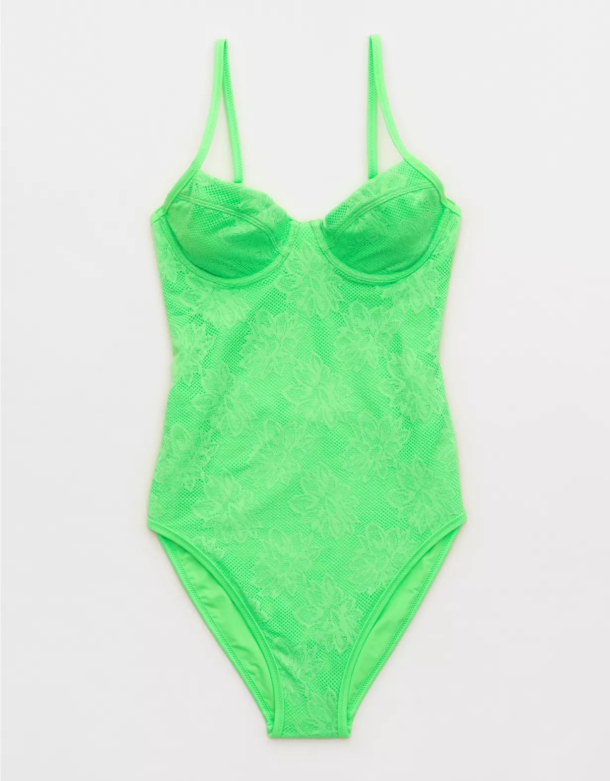 Aerie Lace Underwire One Piece Swimsuit | Aerie