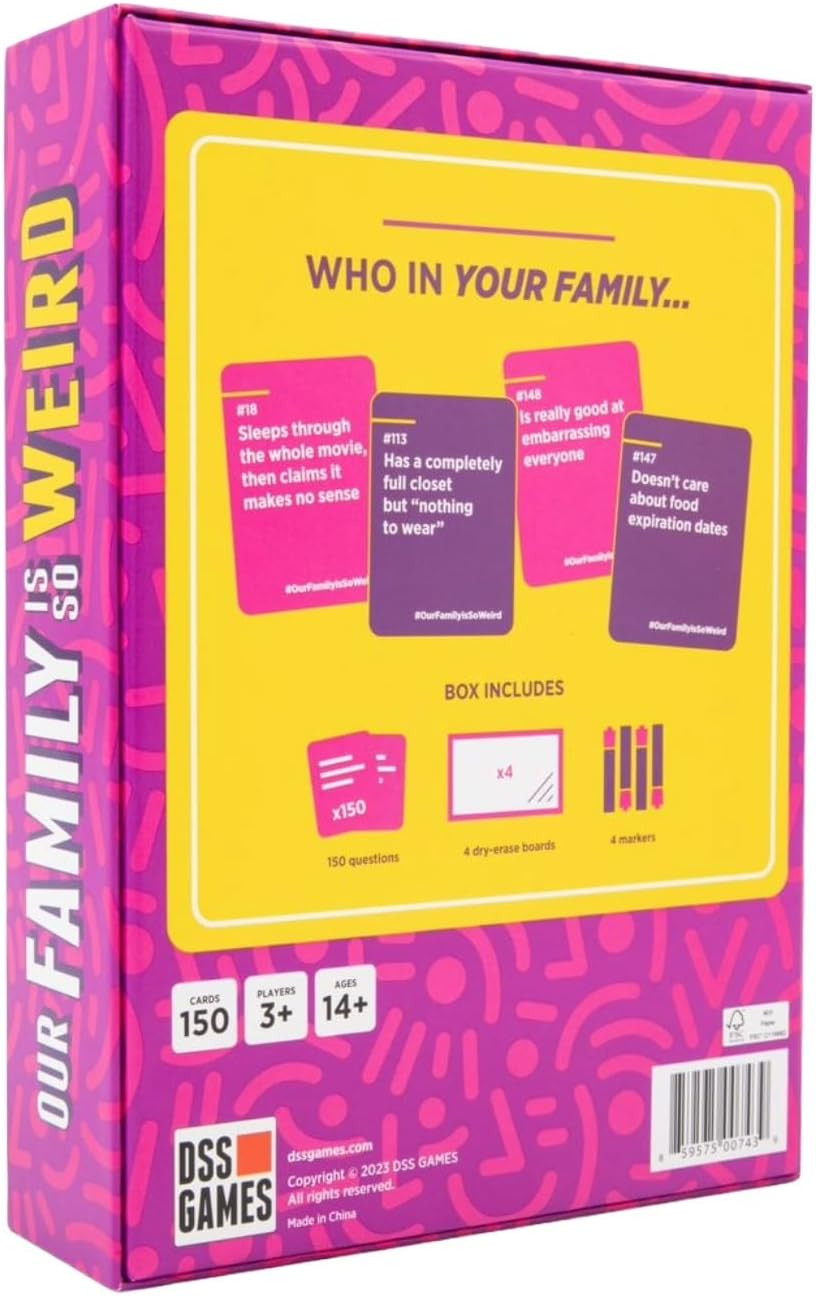 DSS Games Our Family is So Weird [A Family Card Game to Decide Who’s Most Likely to | Game Nigh... | Amazon (US)
