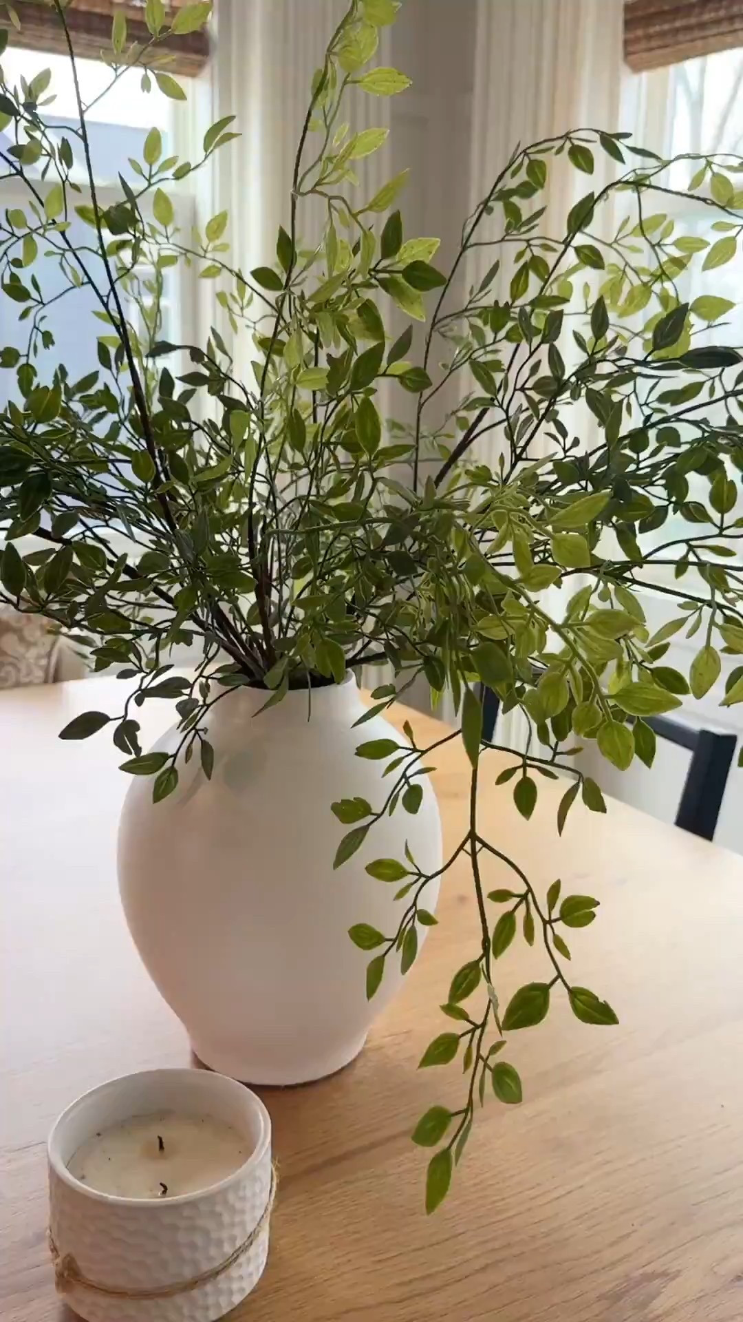 Winter table center piece,
Simple table decor, vase and stems, winter stems, Amazon stems 

#LTKHome