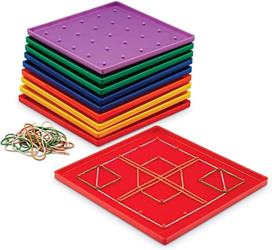 Learning Resources Classpack Geoboards, 7 Inches Each, Set of 10 Geoboards, Ages 5+ | Amazon (US)
