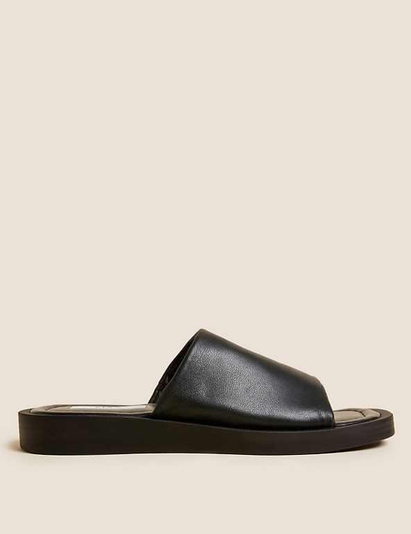 Leather Flat Mules | Marks & Spencer (UK)