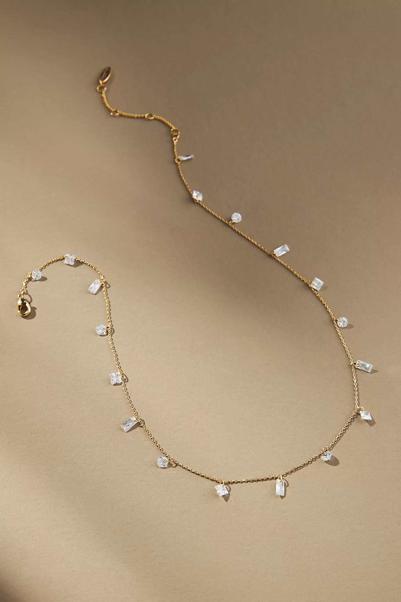 Crystal-Charm Chain Necklace | Anthropologie (US)