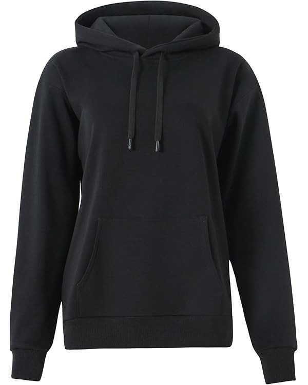 THE GYM PEOPLE Women's Basic Pullover Hoodie Loose fit Ultra Soft Fleece hooded Sweatshirt With P... | Amazon (US)