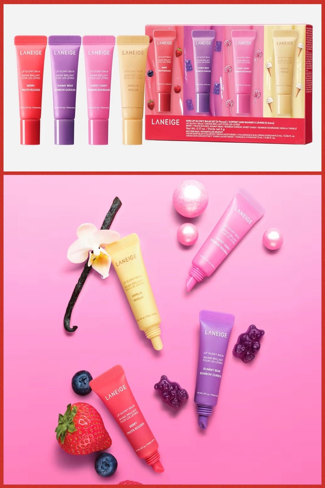 It’s back for a limited time!!! The Laneige Mini Lip Balm Set is being offered again in limited quantities on Amazon 🎉 This limited edition set is only $25, and it features 4 mini sizes of the fan-fave Lip Glowy Balms in Berry, Gummy Bear, Sweet Candy, and Vanilla. Great deal, and so excellent for gifting! 

#LTKSeasonal #LTKBeauty #LTKHome