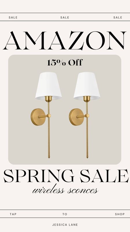 Amazon Spring Sale, save 15% on these gorgeous wireless wall sconce light fixtures.Lighting, Amazon home, Amazon spring sale, wireless sconces, wall lighting

#LTKhome #LTKstyletip #LTKsalealert