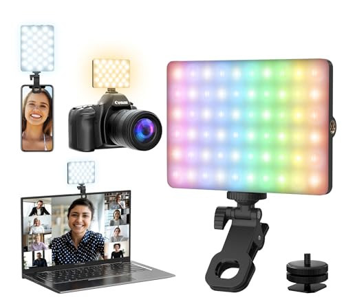 Youlisn RGB Selfie Light for Phone, 90 LED Phone Light with 360° Full Color CRI 95+ Dimmable 2500K-8500K, 3000mAh Video Light for Phone iPad, Laptop, Makeup, TikTok, Selfie, Vlog, Video Conference | Amazon (US)