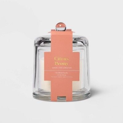 8.2oz Cloche Jar Citrus Peony Candle - Threshold™ | Target