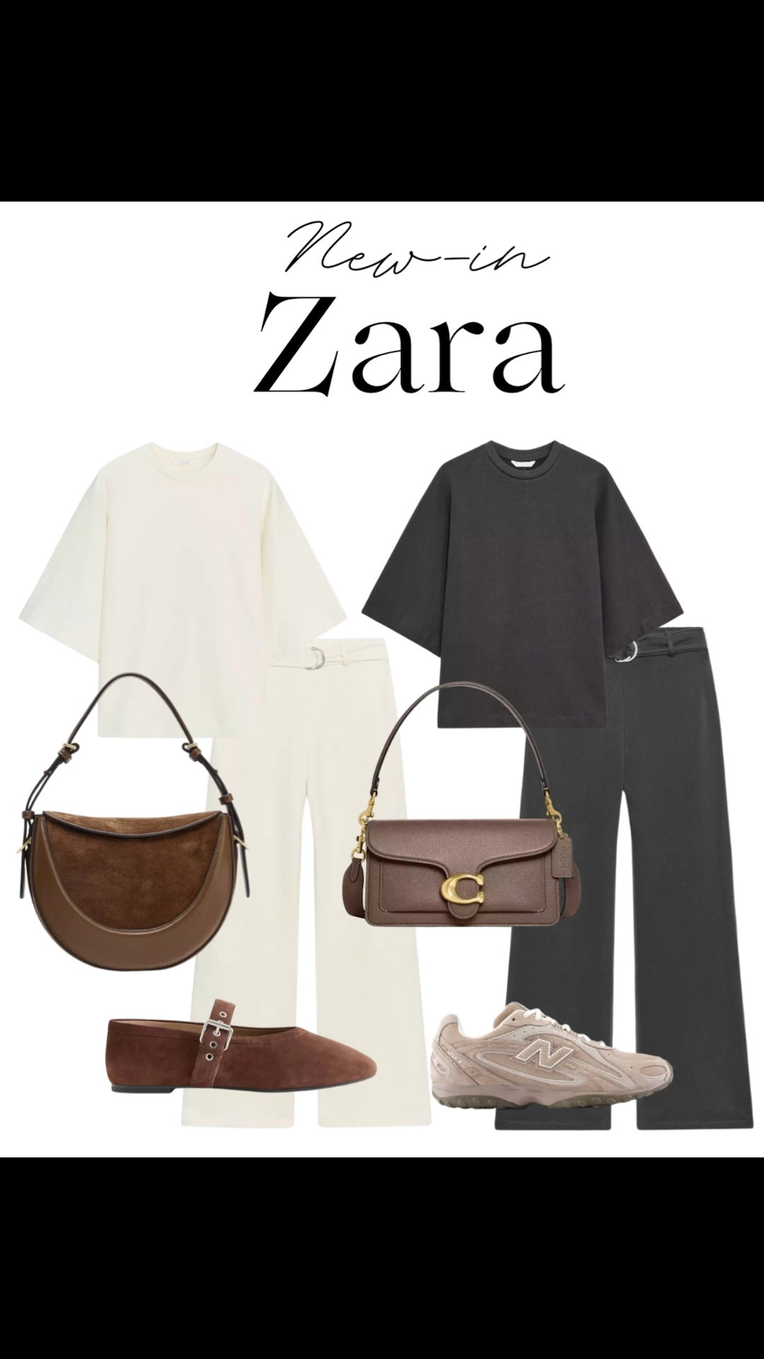 New-in Zara matching sets - short sleeved sweatshirts with belted pants 🤍

Tags: brown suede bag, taupe coach purse, other stories suede ballet flats, new balance 204L, comfy fall outfit, everyday weekend look, back to school, teacher outfit, casual workwear 

#LTKWorkwear #LTKShoeCrush #LTKItBag