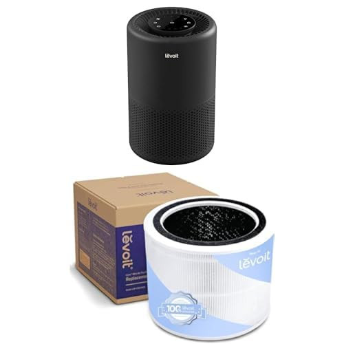 LEVOIT Air Purifier Core 200S-P, Black and Core 200S-P Replacement Filter, Genuine Core 200S-RF Air Purifier Filter | Amazon (US)