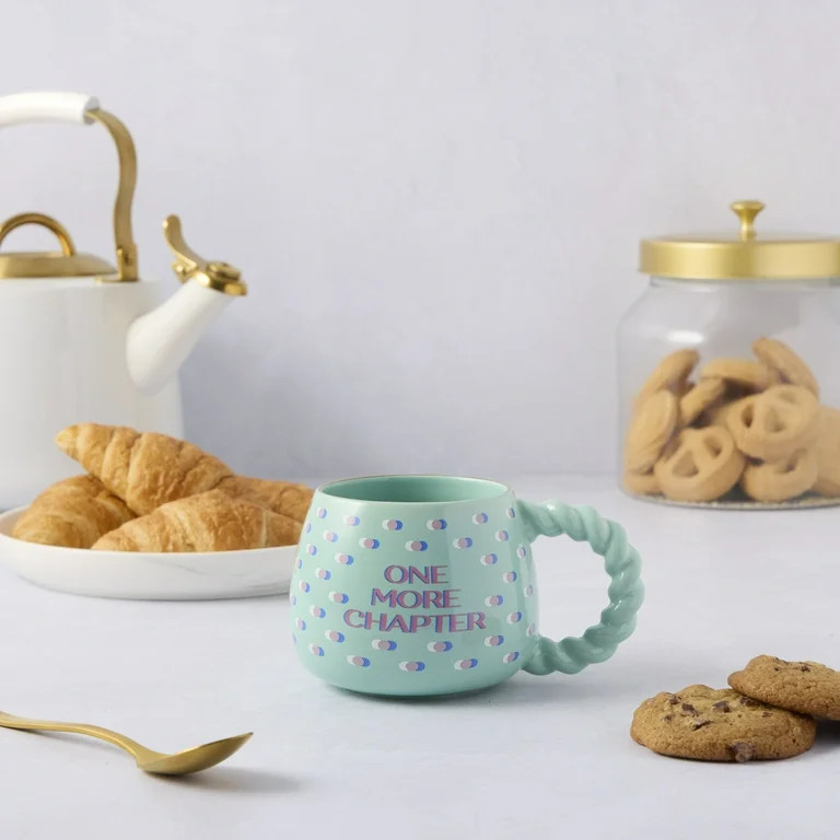 Thyme & Table Taza de Gres Azul "One More Chapter" de 14.5 fl oz | Walmart (US)