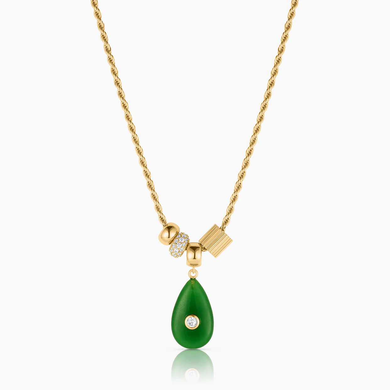 Carlyl Green Jade Necklace | THATCH